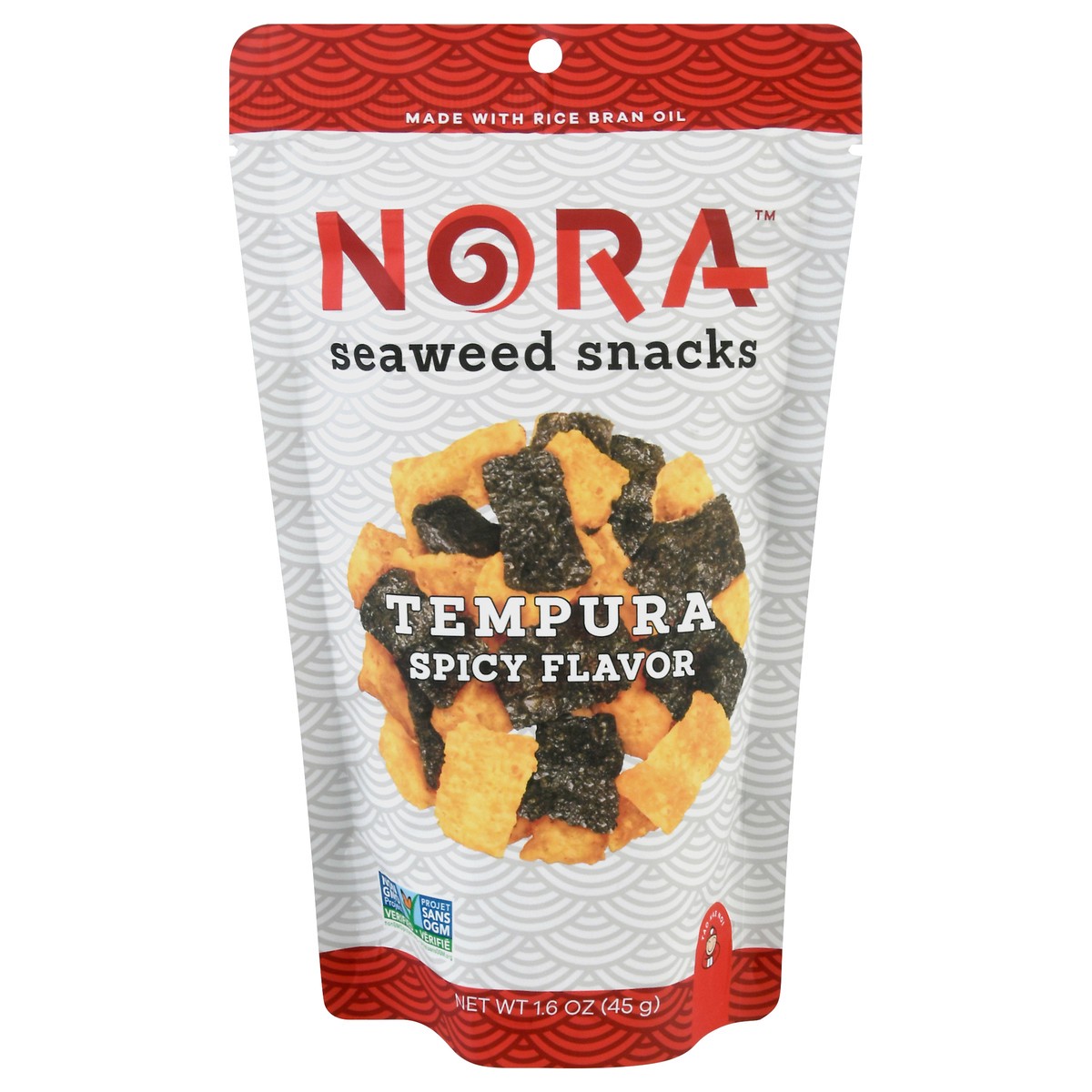 slide 1 of 9, Nora Snacks Spicy Seaweed Tempura, 1.6 oz