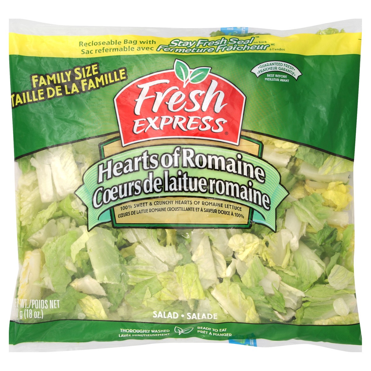 slide 4 of 5, Fresh Express Hearts Romaine Salad, 18 oz