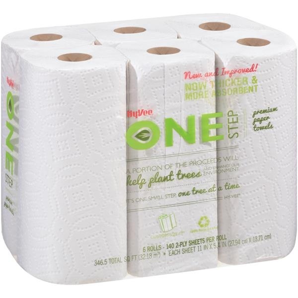 slide 1 of 1, One Step Premium Paper Towels, 6 ct