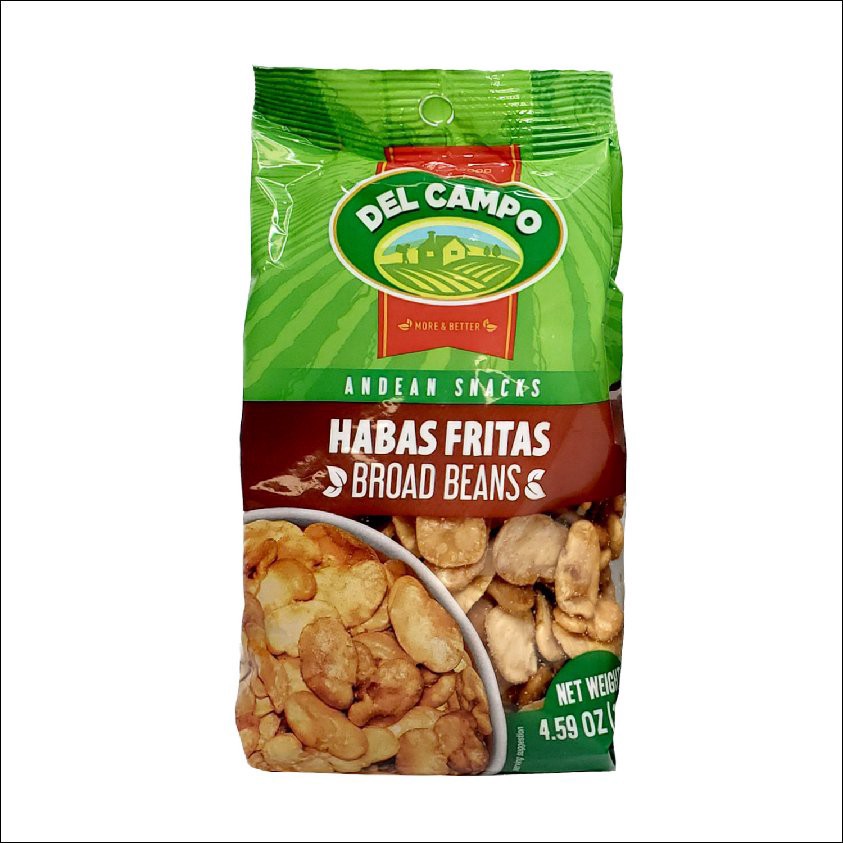 slide 1 of 1, Del Campo D/C Broad Beans Snk, 4.59 oz