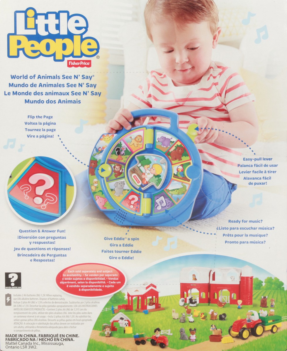 slide 6 of 9, Fisher-Price Little People 1-1/2-5 World of Animals See N’ Say 1 ea, 1 ct