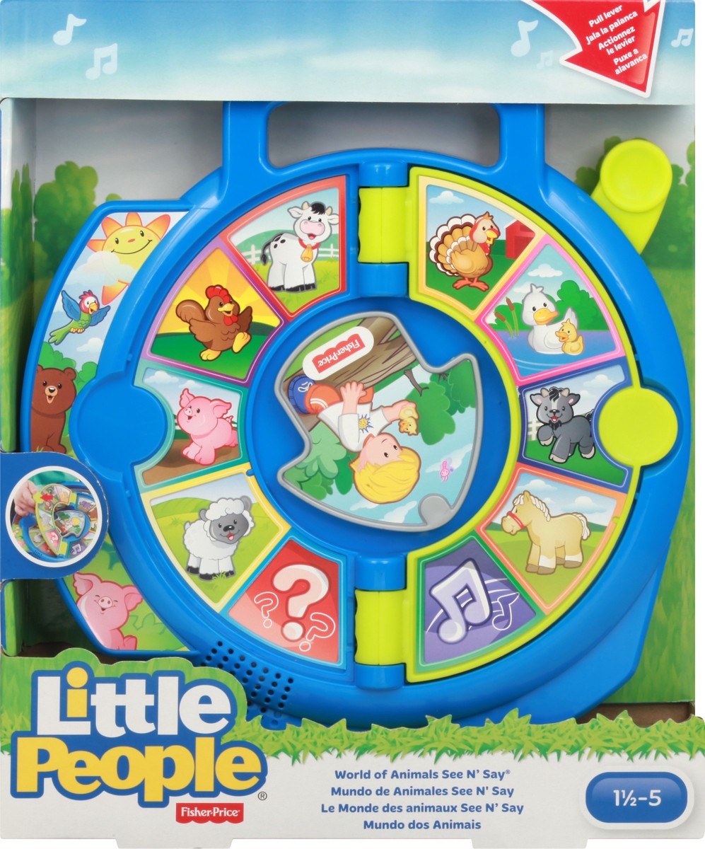slide 1 of 9, Fisher-Price Little People 1-1/2-5 World of Animals See N’ Say 1 ea, 1 ct