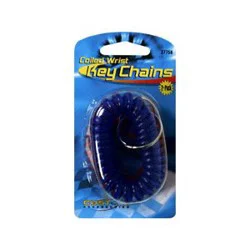 Custom Plastic Wrist Coil Keychain