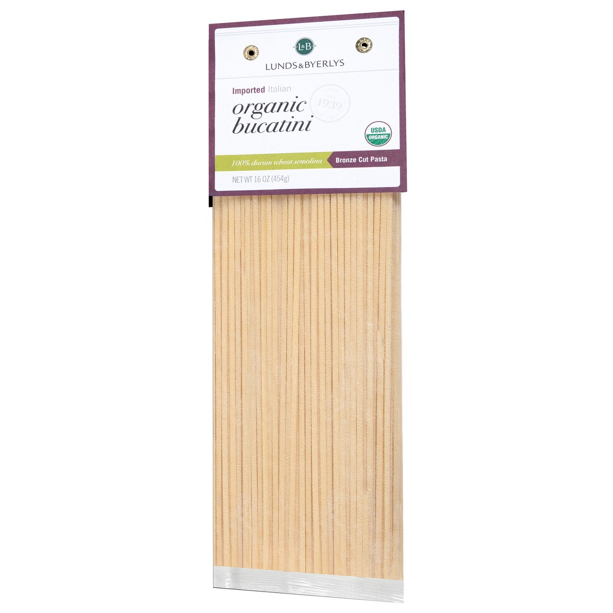slide 2 of 4, Lunds & Byerlys Organic Imported Italian Bucatini Bronze Cut Pasta 16 oz, 16 oz