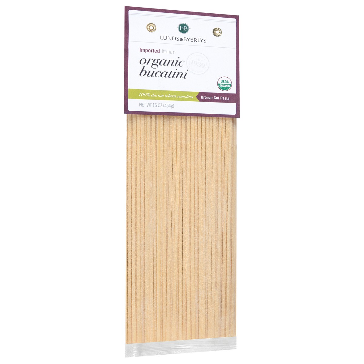 slide 3 of 4, Lunds & Byerlys Organic Imported Italian Bucatini Bronze Cut Pasta 16 oz, 16 oz