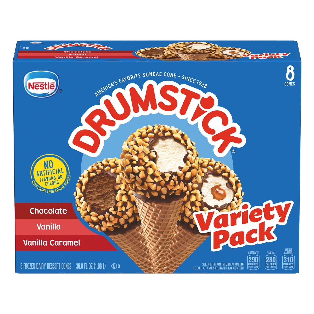 slide 1 of 6, Drumstick Nestle Drumstick Variety Ice Cream Cones - 8ct, 8 ct