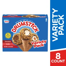 Nestlé Frozen Dairy Dessert Cones Chocolate/Vanilla/Vanilla Caramel Variety Pack