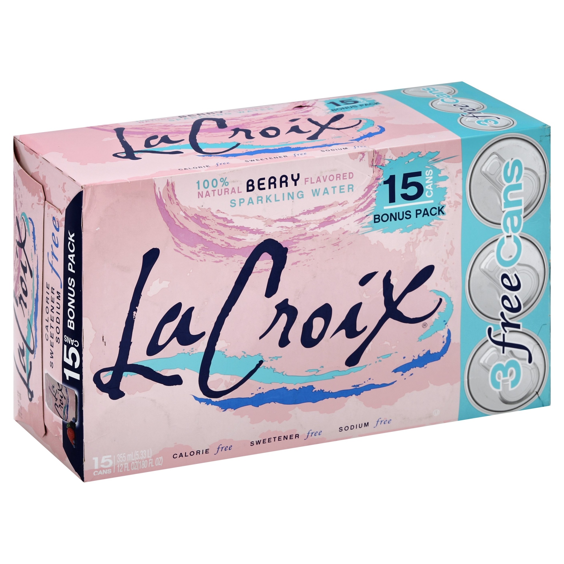 slide 1 of 6, La Croix Berry Flavored Sparkling Water, 15 ct; 12 fl oz