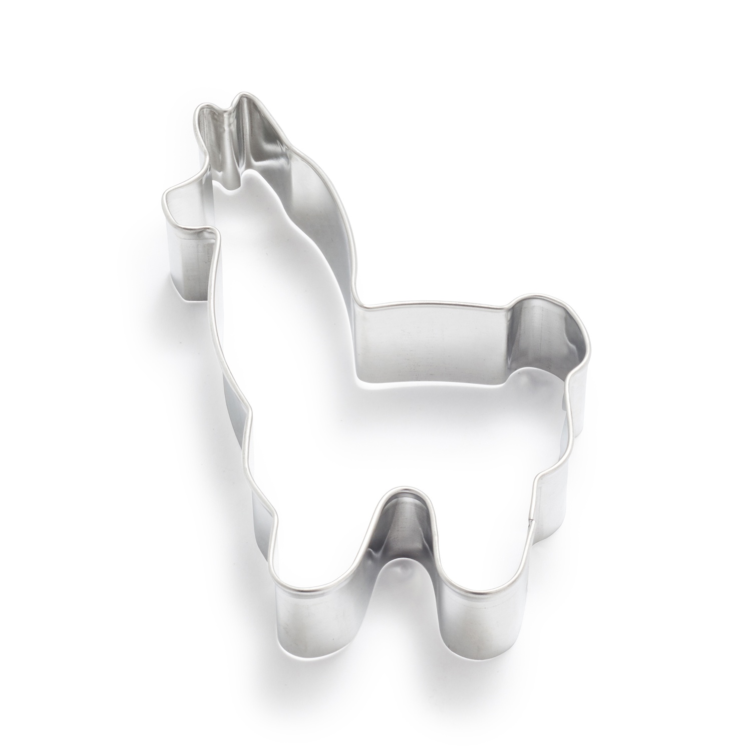 slide 1 of 1, Ann Clark Llama Cookie Cutter, Silver, 4.25 in