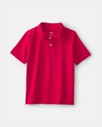 Oshkosh Boys Uniform Active Polo Shirt - Red Red 14
