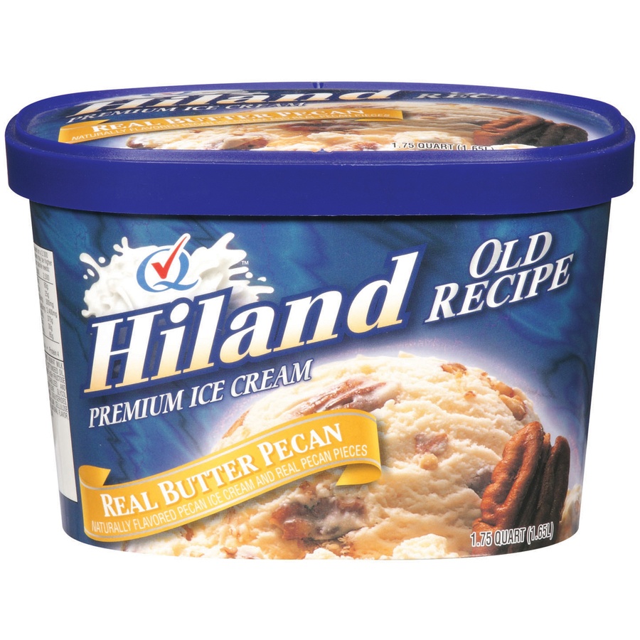 slide 1 of 1, Hiland Dairy Real Butter Pecan Ice Cream Premium, 56 oz