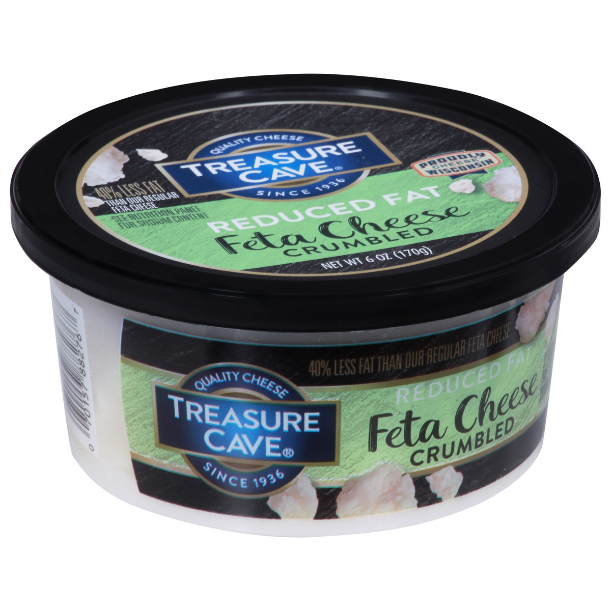 slide 2 of 9, Treasure Cave Crumbled Reduced Fat Feta Cheese 6 oz, 6 oz