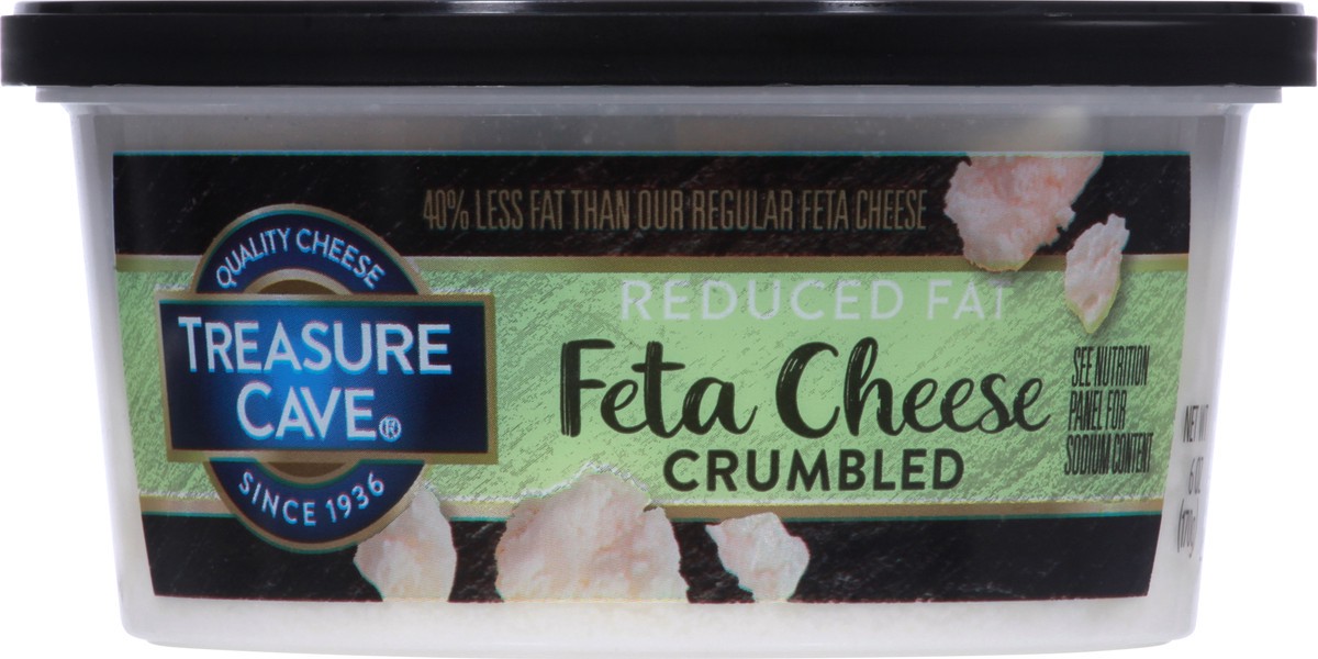 slide 6 of 9, Treasure Cave Crumbled Reduced Fat Feta Cheese 6 oz, 6 oz