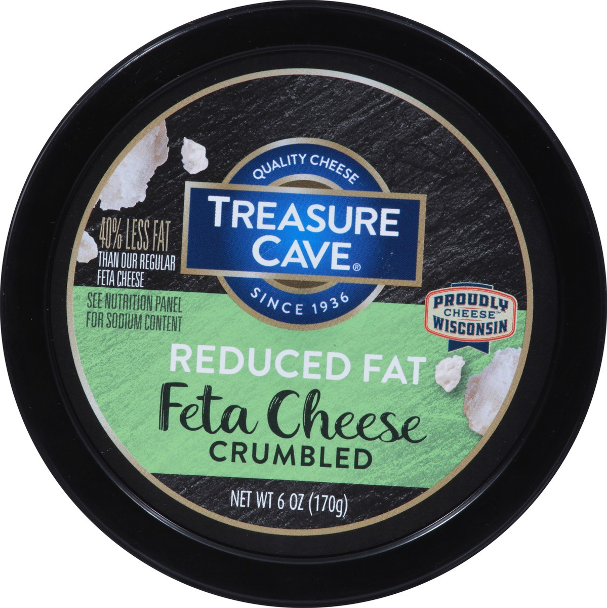 slide 9 of 9, Treasure Cave Crumbled Reduced Fat Feta Cheese 6 oz, 6 oz