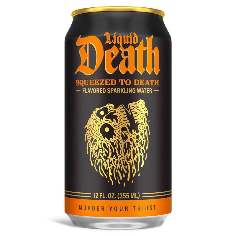 slide 5 of 6, Liquid Death Squeezed to Death Sparkling Water - 6pk/12 fl oz Cans, 6 ct; 12 fl oz