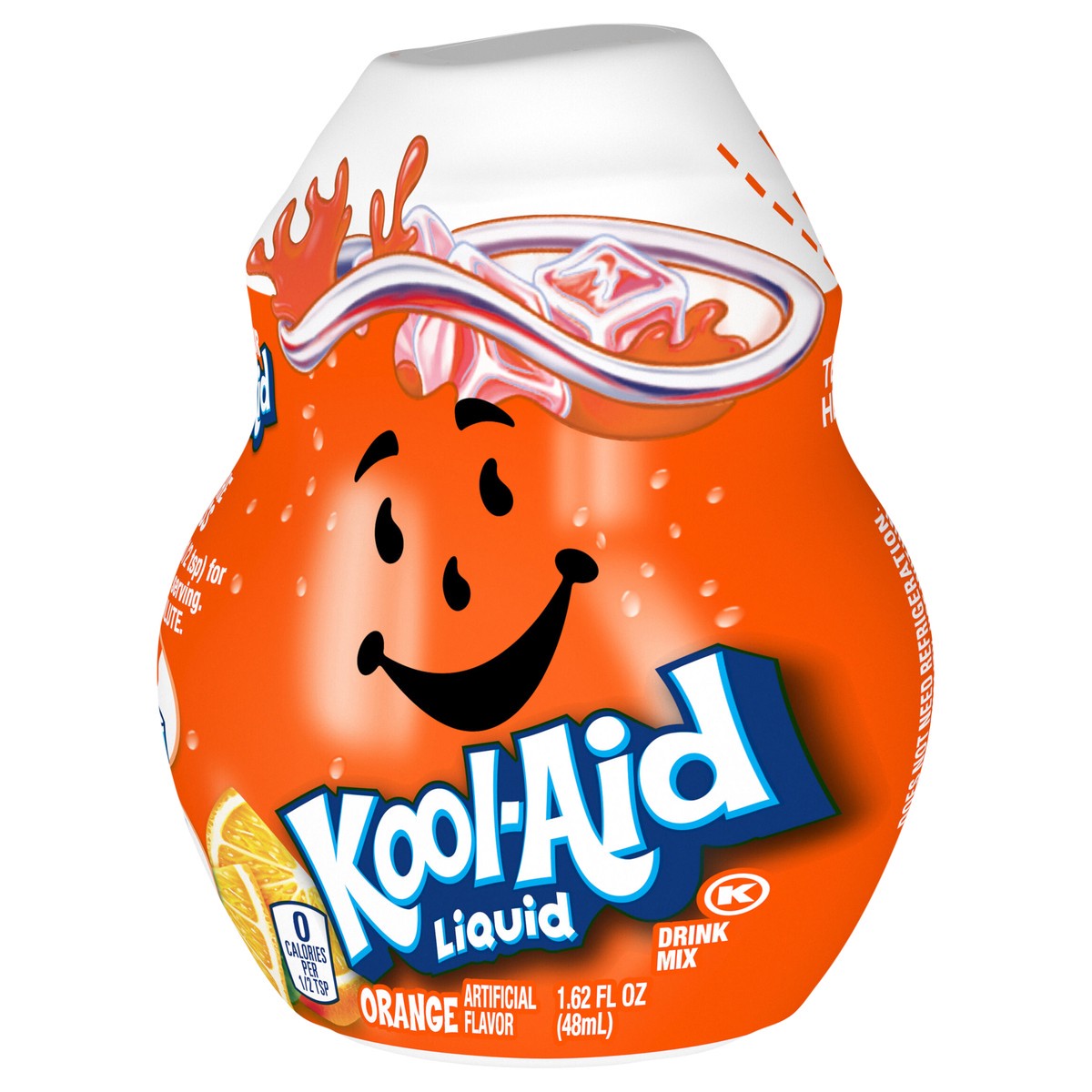 slide 1 of 9, Kool-Aid Liquid Orange Artificially Flavored Soft Drink Mix, 1.62 fl oz Bottle, 1.62 fl oz