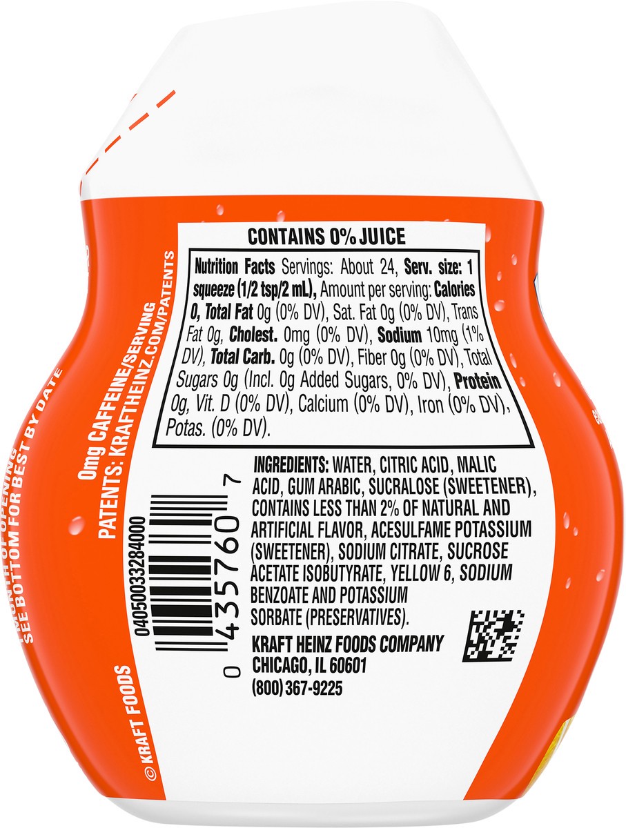 slide 4 of 9, Kool-Aid Liquid Orange Artificially Flavored Soft Drink Mix, 1.62 fl oz Bottle, 1.62 fl oz