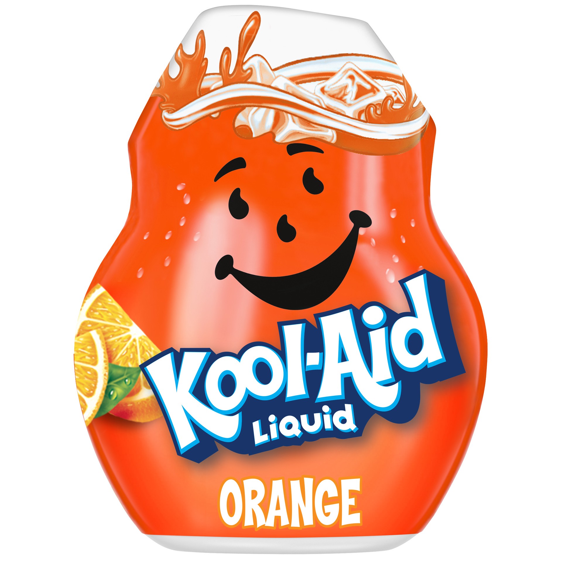 slide 1 of 9, Kool-Aid Liquid Orange Artificially Flavored Soft Drink Mix, 1.62 fl oz Bottle, 1.62 fl oz