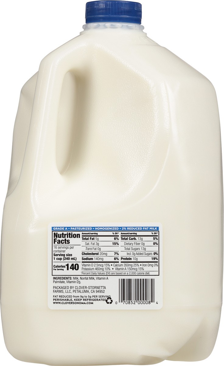 slide 6 of 9, Clover Sonoma 2% Reduced Fat Milk 1 gal, 1 gal