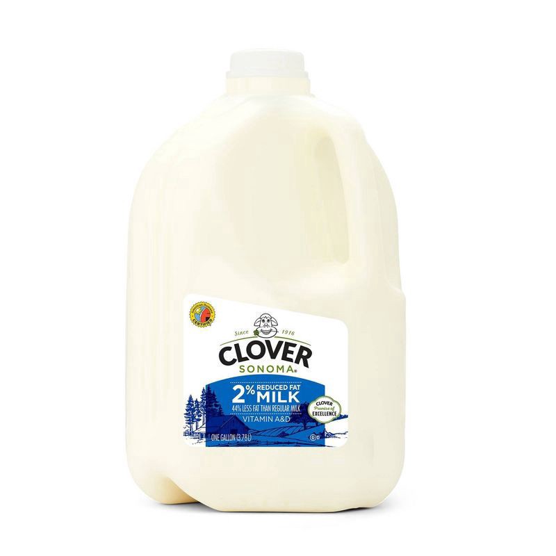 slide 1 of 9, Clover Sonoma 2% Reduced Fat Milk 1 gal, 1 gal