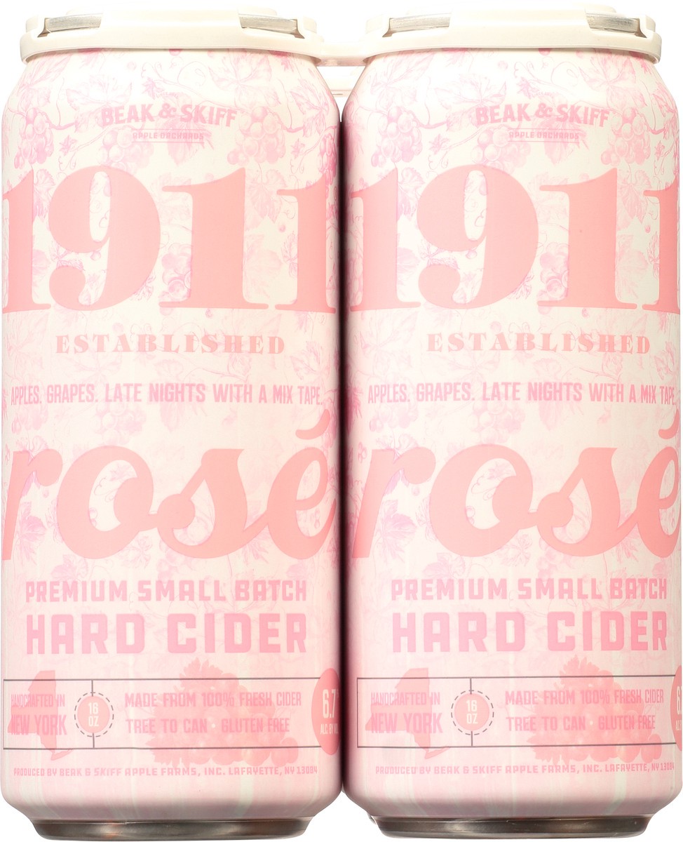 slide 2 of 13, 1911 Established Premium Small Batch Rose Hard Cider 4 - 16 oz Cans, 64 oz