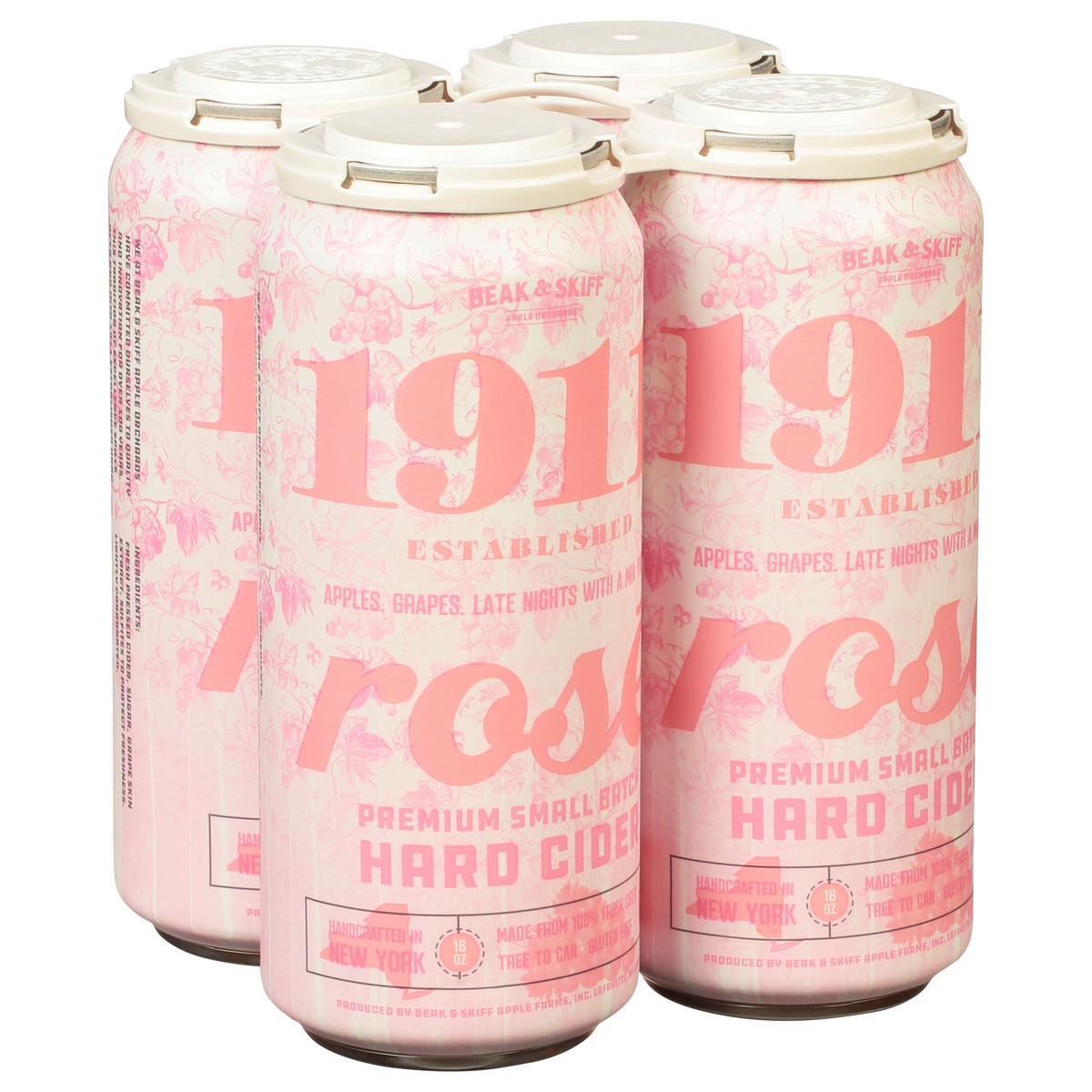 slide 9 of 13, 1911 Established Premium Small Batch Rose Hard Cider 4 - 16 oz Cans, 64 oz