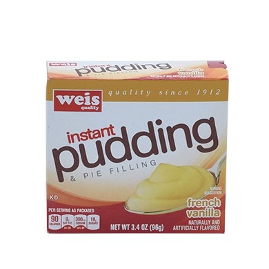 slide 1 of 1, Weis Quality French Vanilla Instant Pudding & Pie Filling, 3.4 oz