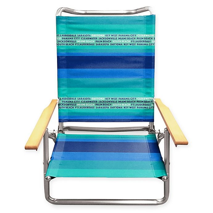 slide 1 of 1, Destination Summer Florida Beach Chair - Blue/Green, 1 ct