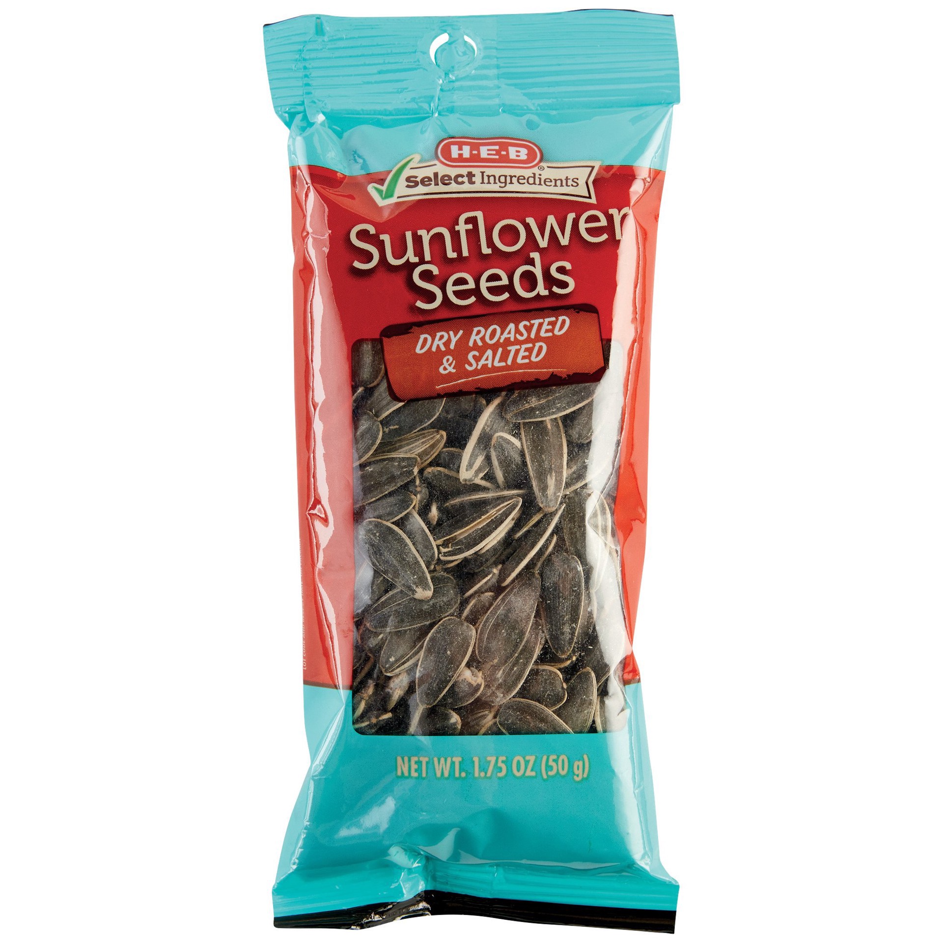 slide 1 of 1, H-E-B Dry Roasted Salted Sunflower Seeds, 1.75 oz