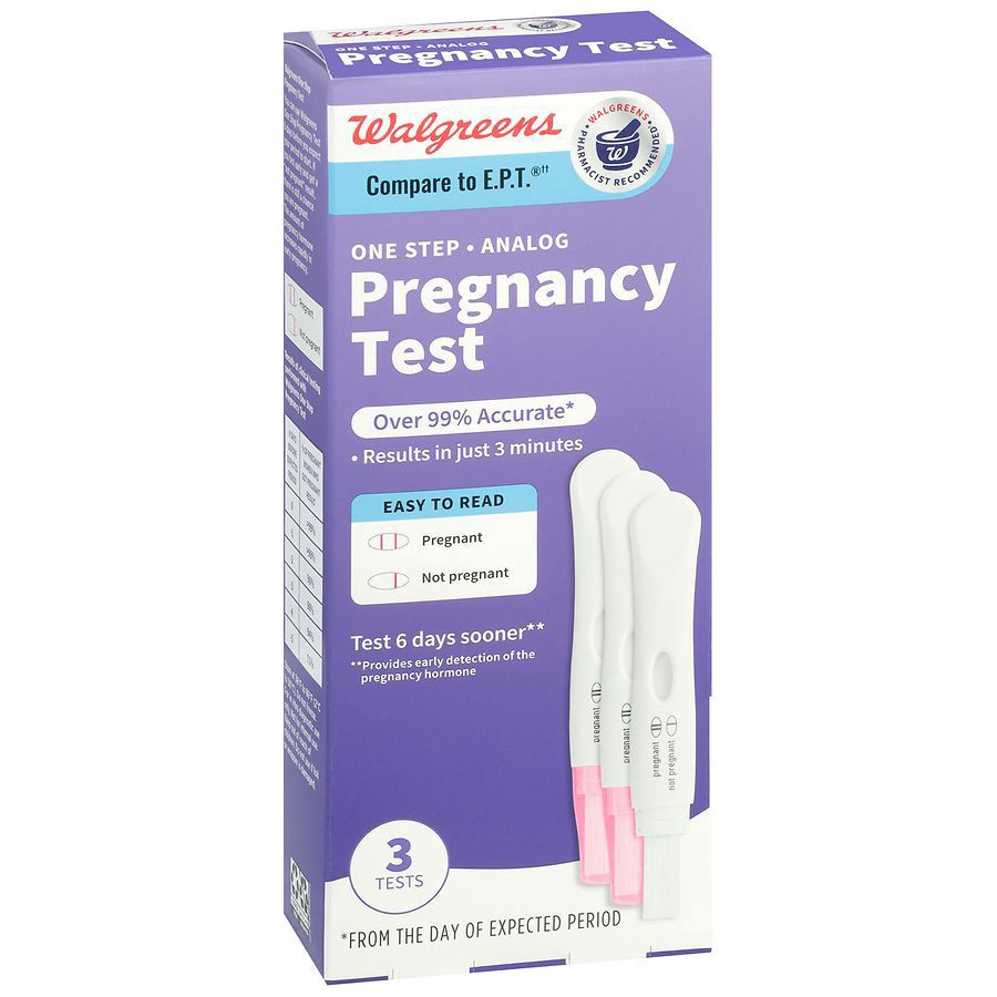 slide 3 of 4, Walgreens One Step Pregnancy Test, 3 ct