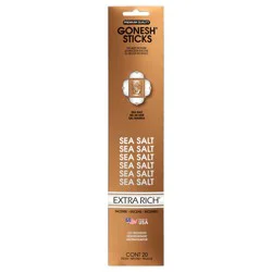 Gonesh Incense Extra Rich Air Freshener Sea Salt Incense Sticks - 20 ea