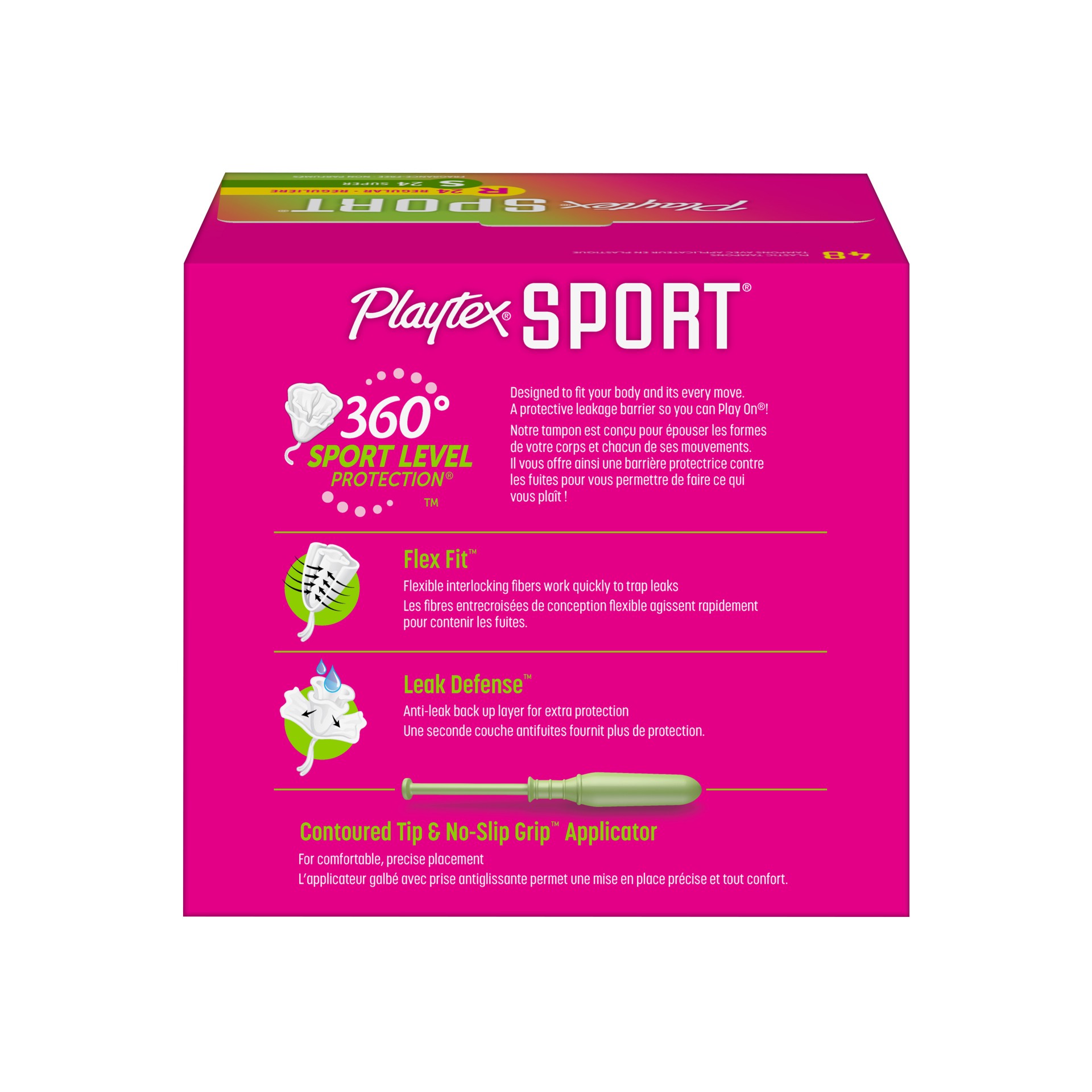 slide 5 of 9, Playtex Sport Tampons Regular & Super Absorbency Duo-Pack Unscented, 48 ct