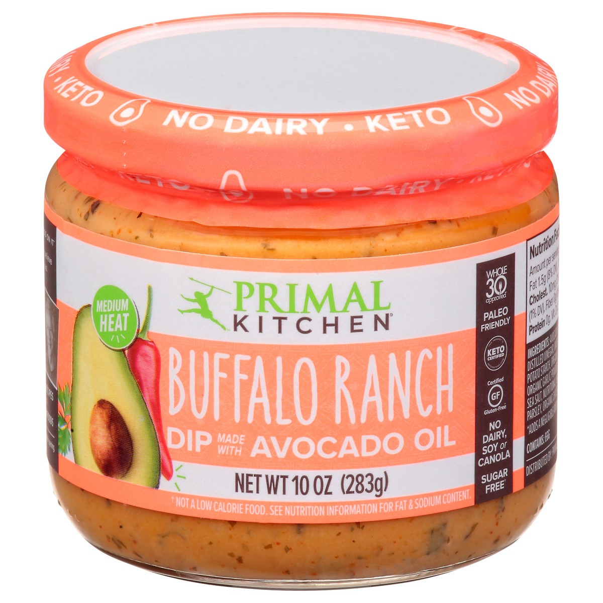 slide 9 of 13, Primal Kitchen Dip, Buffalo Ranch, 1 ct