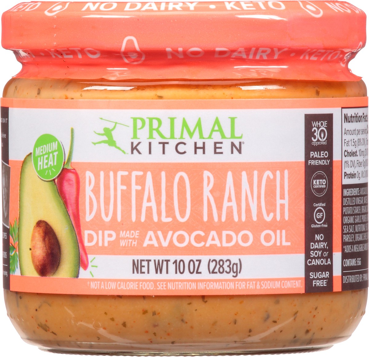 slide 1 of 13, Primal Kitchen Dip, Buffalo Ranch, 1 ct