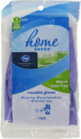 slide 1 of 1, Kroger Home Sense Deluxe Reusable Latex-Free Gloves - Purple, 1 pair