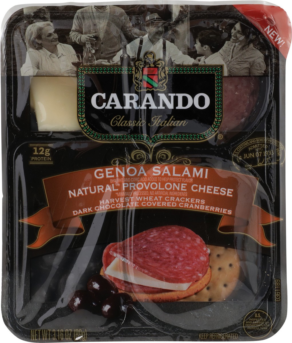 slide 3 of 13, Carando Genoa Salami/Provolone, 3.16 oz