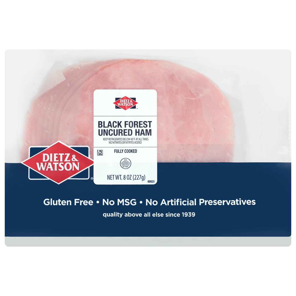 slide 4 of 13, Dietz & Watson Uncured Black Forest Ham 8 oz, 8 oz