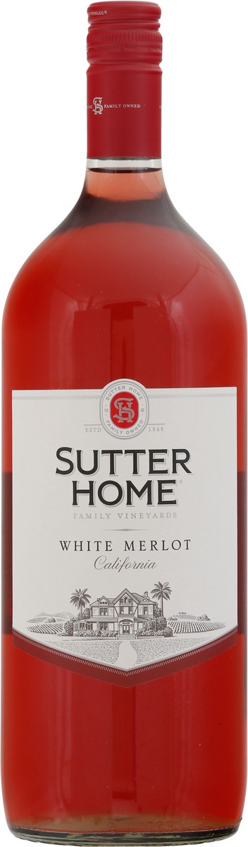 slide 2 of 9, Sutter Home California White Merlot 1.5 l, 1.50 liter