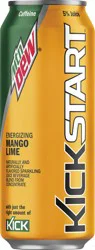 Mountain Dew KickStart Energizing Mango Lime Soda - 16 oz