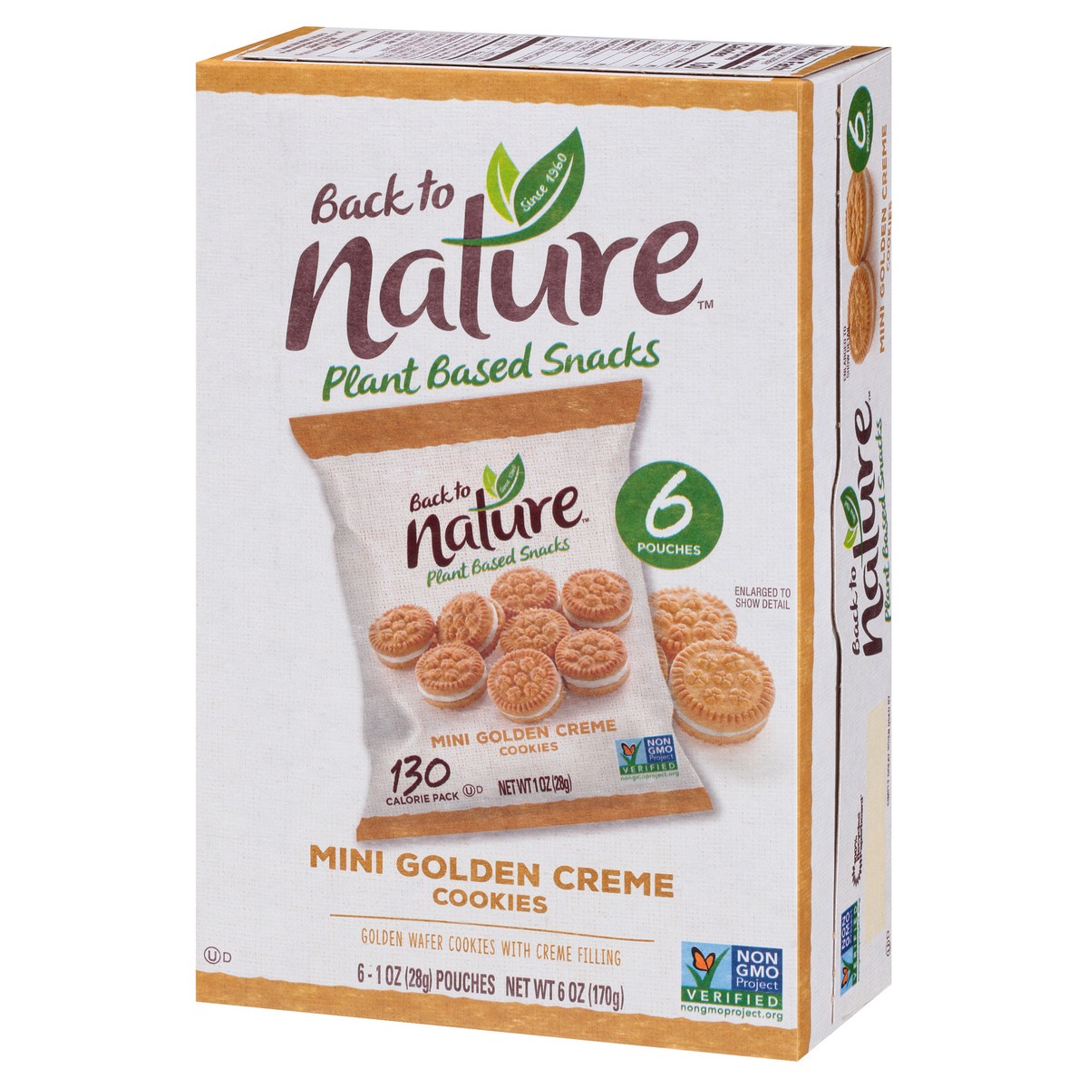 slide 4 of 11, Back to Nature™ Mini Golden Creme Cookies 6-1 oz. Pouches, 6 oz