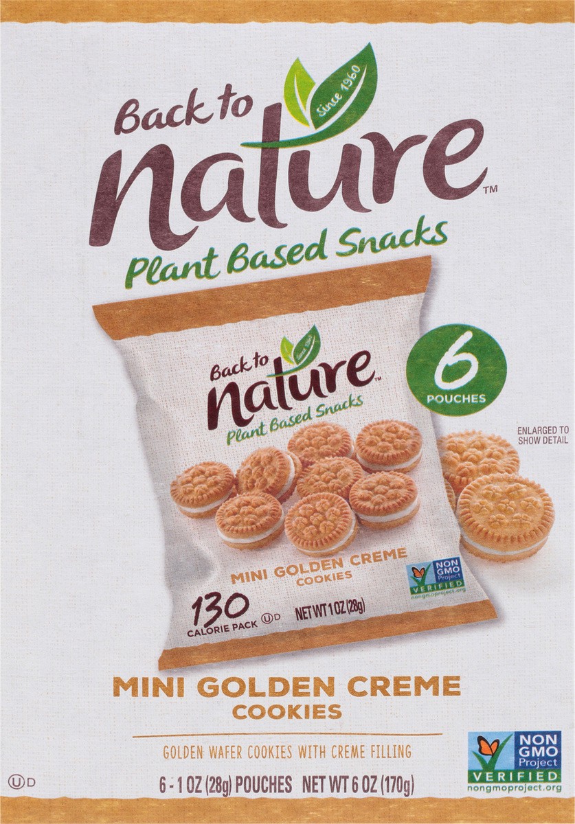 slide 2 of 11, Back to Nature™ Mini Golden Creme Cookies 6-1 oz. Pouches, 6 oz