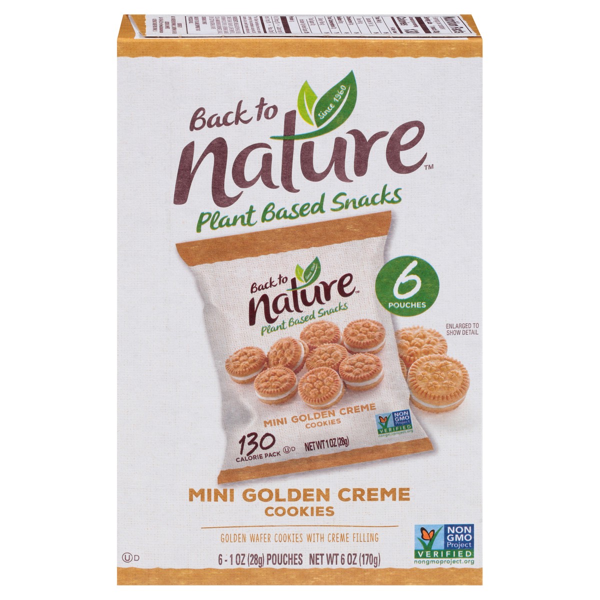 slide 8 of 11, Back to Nature™ Mini Golden Creme Cookies 6-1 oz. Pouches, 6 oz