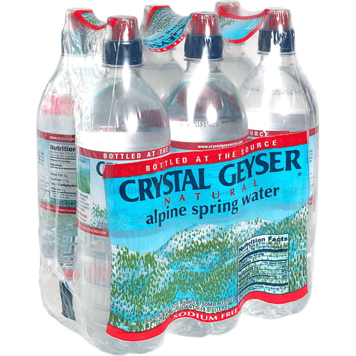 slide 1 of 2, Crystal Geyser Spring Water, 6 ct; 25.3 fl oz