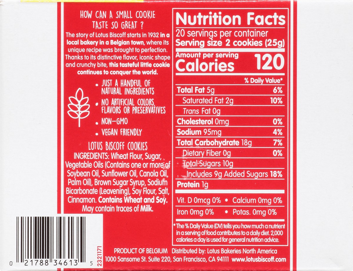 slide 10 of 13, Lotus Biscoff 20 Packs Cookie 20 ea, 20 ct