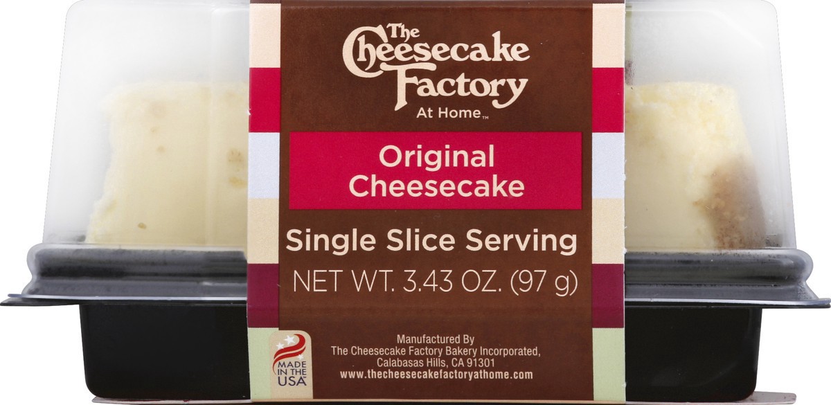 slide 9 of 9, Cheesecake Factory The Cheesecake Factory At Home - Single Serve Original Frozen Cheesecake Slice - 3.43oz, 3.43 oz