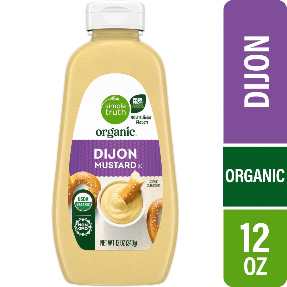 slide 1 of 5, Simple Truth Organic Dijon Mustard - 12 oz, 12 oz