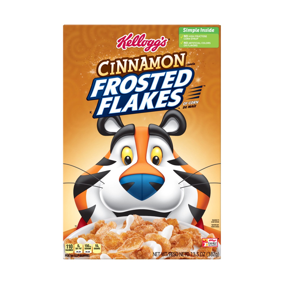 slide 1 of 10, Frosted Flakes Breakfast Cereal, 13.5 oz