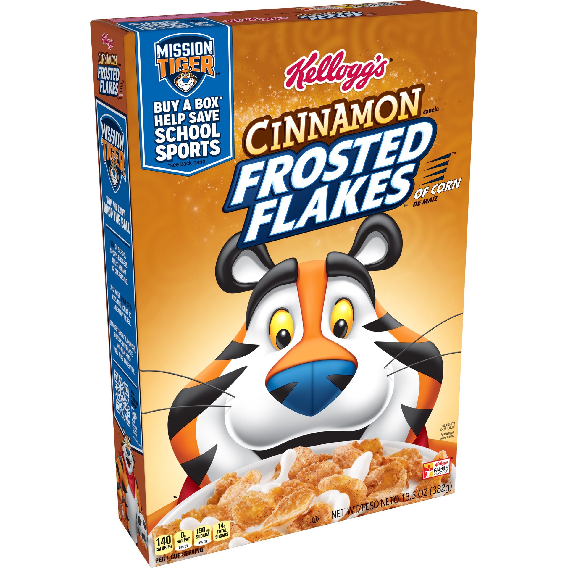 Kellogg's Frosted Flakes Breakfast Cereal, Excellent Source Of 7 ...