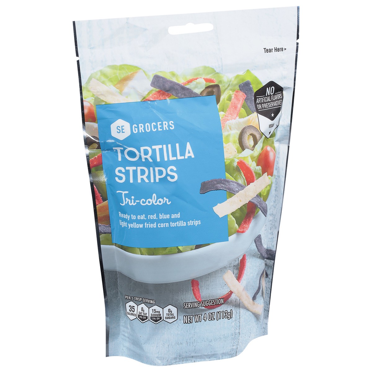 slide 6 of 13, SE Grocers Tri Color Trtilla, 4 oz