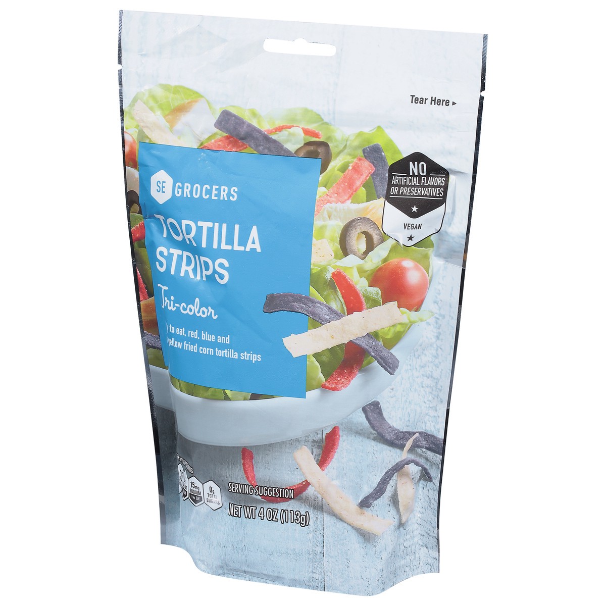 slide 5 of 13, SE Grocers Tri Color Trtilla, 4 oz
